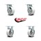Service Caster 5 Inch Semi Steel Caster Set with Roller Bearings 2 Swivel 2 Rigid SCC SCC-30CS520-SSR-2-R520-2 - alternate 6
